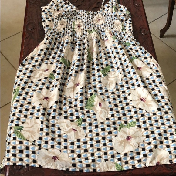 Blue & floral print dress - Picture 7 of 8